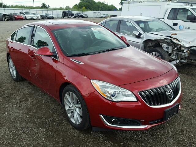 2G4GK5EX6F9124151 - 2015 BUICK REGAL RED photo 1