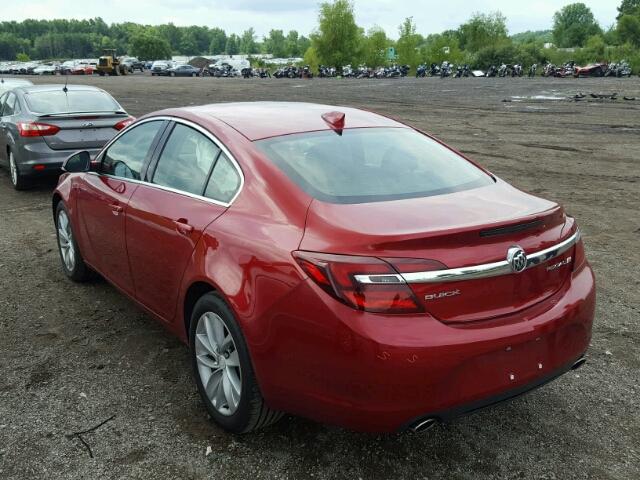 2G4GK5EX6F9124151 - 2015 BUICK REGAL RED photo 3