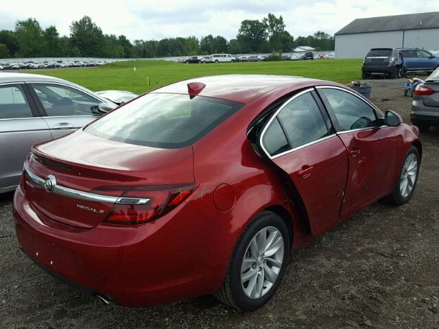2G4GK5EX6F9124151 - 2015 BUICK REGAL RED photo 4