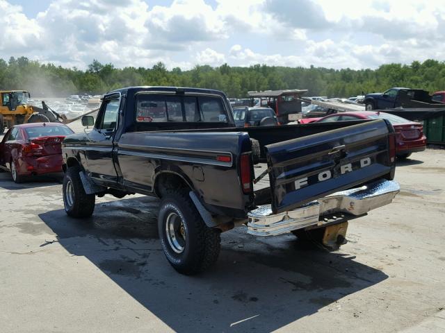 F14HEDJ4335 - 1979 FORD PICKUP BLACK photo 3