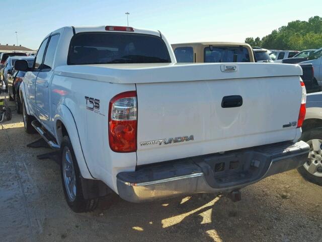 5TBET34146S540628 - 2006 TOYOTA TUNDRA DOU WHITE photo 3