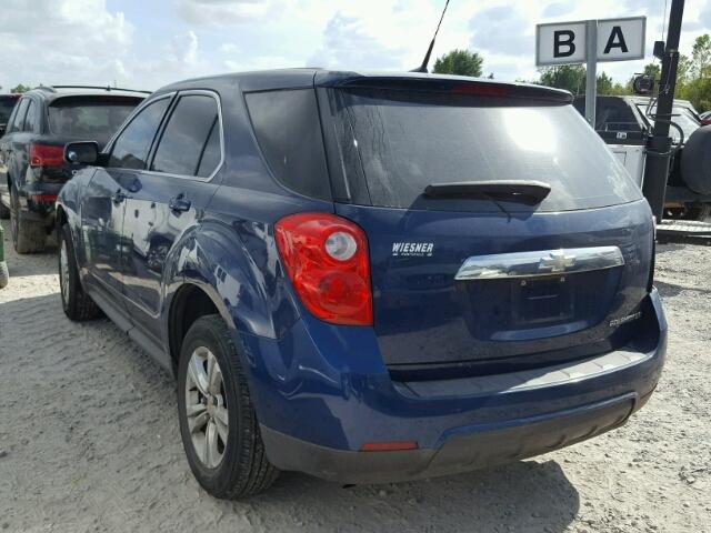 2CNALBEWXA6276694 - 2010 CHEVROLET EQUINOX LS BLUE photo 3