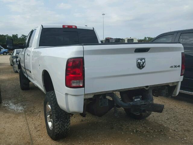 3D7UT2CL8AG108766 - 2010 DODGE RAM 2500 WHITE photo 3