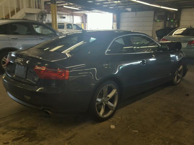 WAUDK78T69A030868 - 2009 AUDI A5 QUATTRO BLUE photo 4