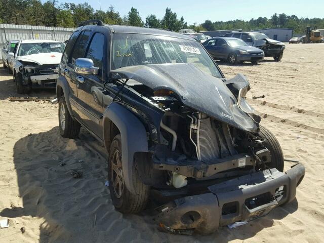 1J4GL48K72W204257 - 2002 JEEP LIBERTY BLACK photo 1