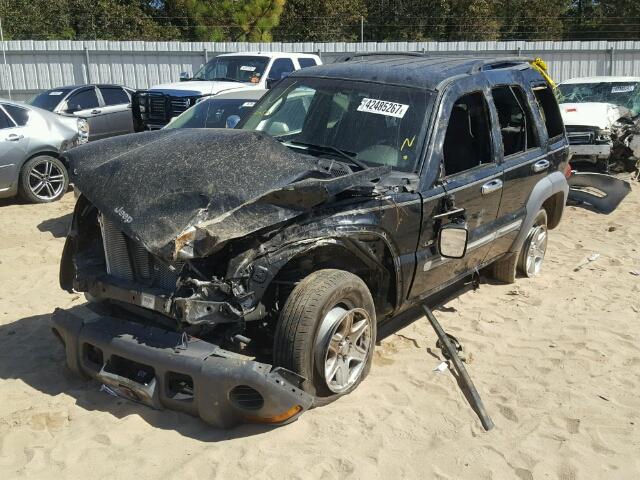 1J4GL48K72W204257 - 2002 JEEP LIBERTY BLACK photo 2