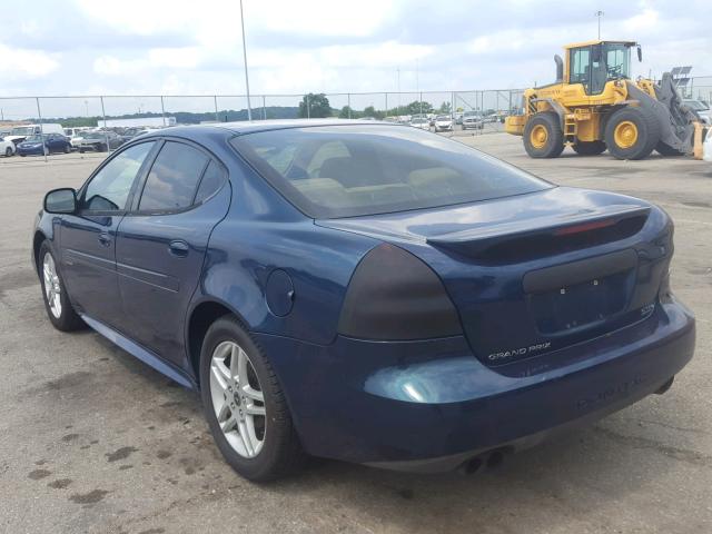 2G2WR524151147618 - 2005 PONTIAC GRAND PRIX ლურჯი ფოტო 3