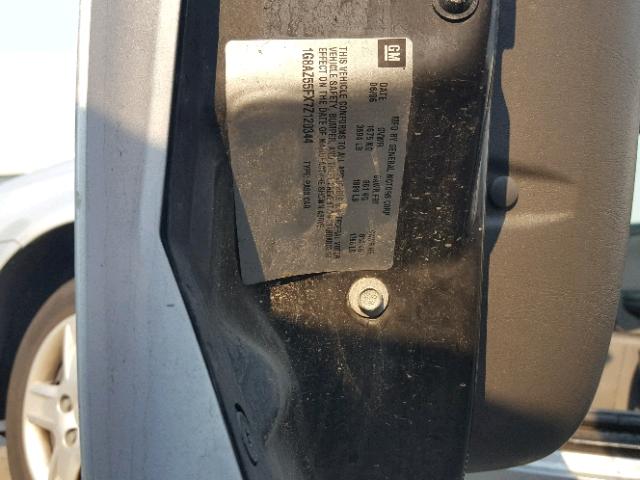 1G8AZ55FX7Z120344 - 2007 SATURN ION LEVEL SILVER photo 10