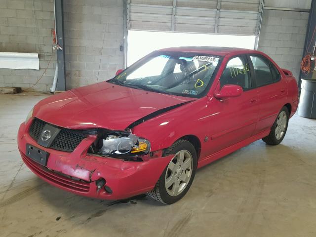 3N1AB51D44L977540 - 2004 NISSAN SENTRA SE- RED photo 2