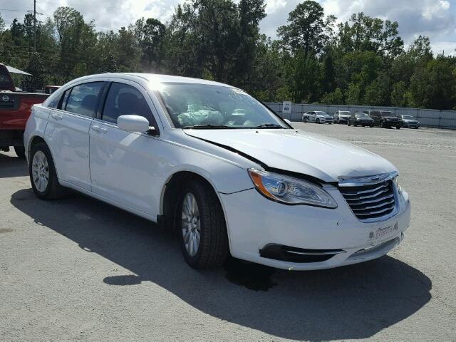 1C3CCBABXEN142418 - 2014 CHRYSLER 200 LX WHITE photo 1