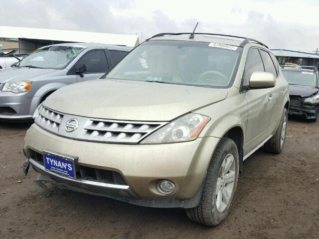 JN8AZ08W16W544715 - 2006 NISSAN MURANO SL GOLD photo 2