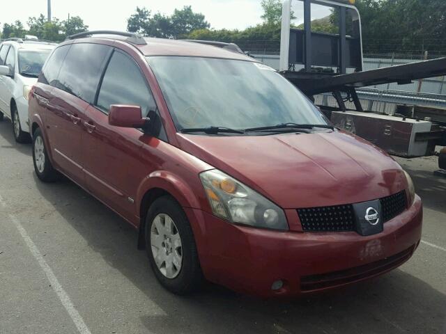 5N1BV28U66N128392 - 2006 NISSAN QUEST S RED photo 1