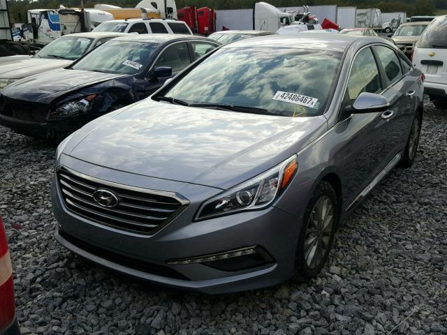 5NPE34AF4FH127336 - 2015 HYUNDAI SONATA SPO SILVER photo 2