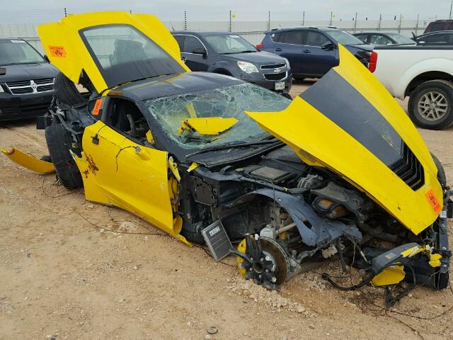 1G1YC2D74F5116819 - 2015 CHEVROLET CORVETTE YELLOW photo 1