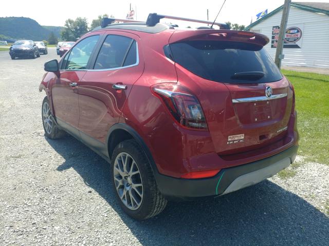 KL4CJ2SB9JB572284 - 2018 BUICK ENCORE SPO RED photo 3