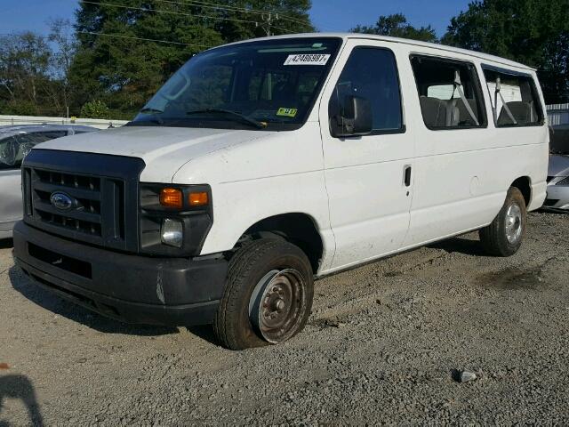 1FTNE1EW2CDB17909 - 2012 FORD ECONOLINE WHITE photo 2