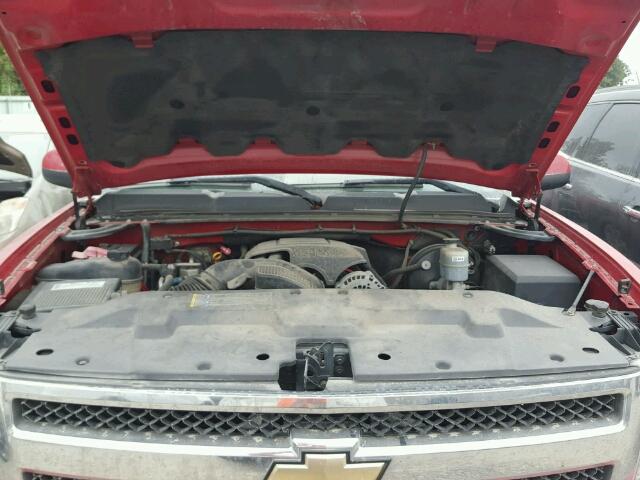 2GCEK19J981293768 - 2008 CHEVROLET SILVERADO RED photo 7