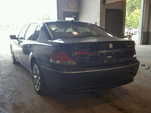 WBAGN63423DR09689 - 2003 BMW 745 LI BLACK photo 3