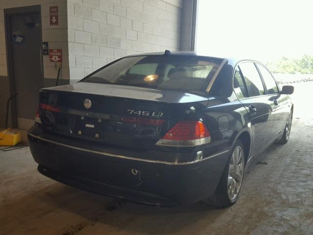 WBAGN63423DR09689 - 2003 BMW 745 LI BLACK photo 4