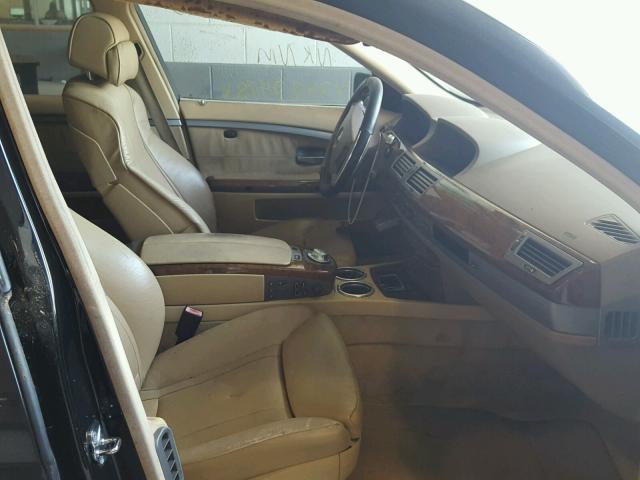 WBAGN63423DR09689 - 2003 BMW 745 LI Noir photo 5
