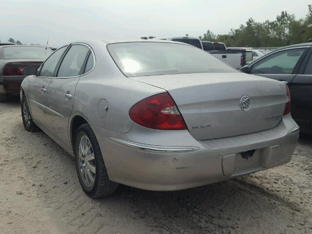 2G4WD582781257203 - 2008 BUICK LACROSSE C SILVER photo 3