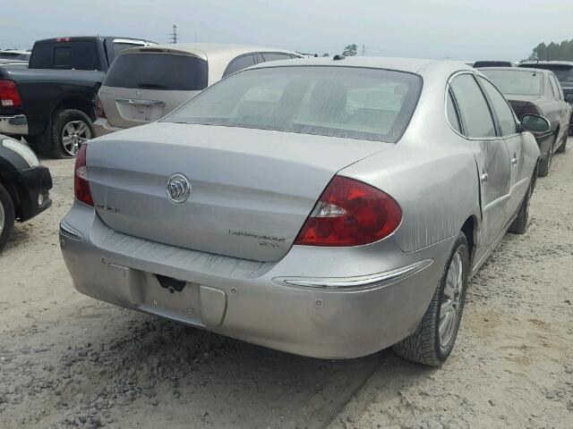 2G4WD582781257203 - 2008 BUICK LACROSSE C SILVER photo 4