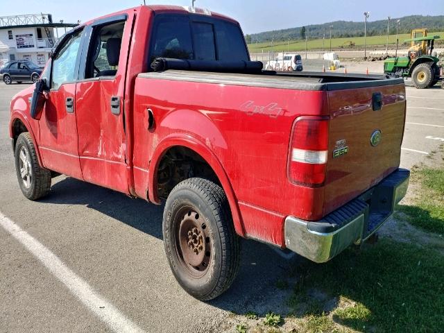 1FTPW14504KC82109 - 2004 FORD F150 RED photo 3