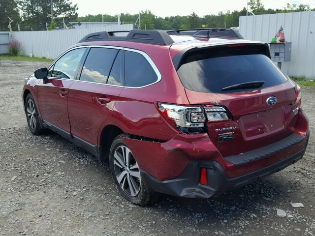 4S4BSENC1J3230855 - 2018 SUBARU OUTBACK 3. RED photo 3