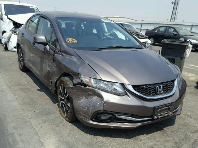 2HGFB2F91DH500290 - 2013 HONDA CIVIC EXL BROWN photo 1