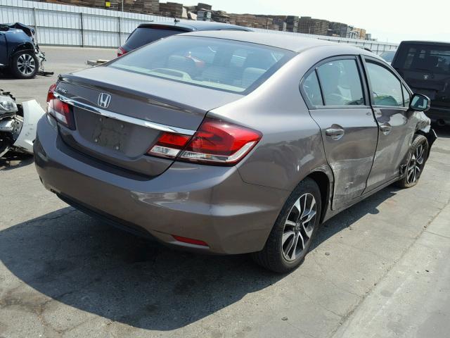 2HGFB2F91DH500290 - 2013 HONDA CIVIC EXL 棕色 照片 4