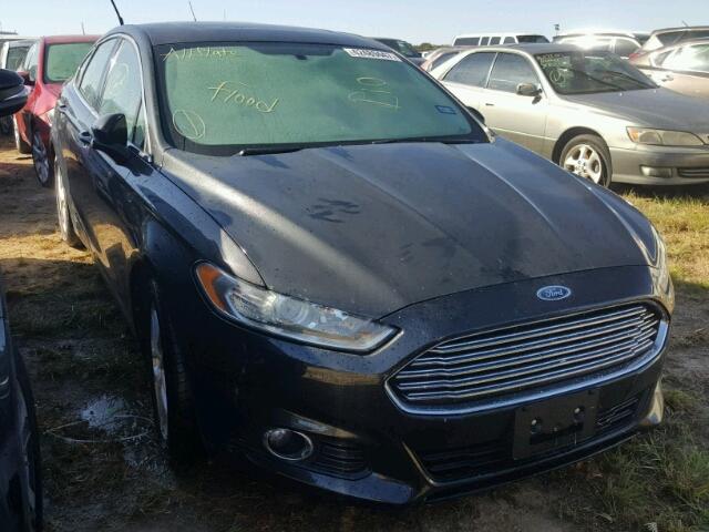 3FA6P0HR1DR174566 - 2013 FORD FUSION SE BLACK photo 1