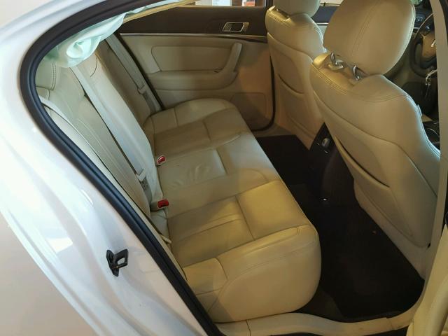 1LNHL9DK0DG605798 - 2013 LINCOLN MKS WHITE photo 6