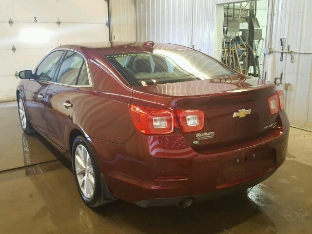 1G11F5SL1FF259151 - 2015 CHEVROLET MALIBU LTZ 栗色 照片 3