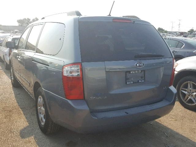 KNDMB233596314914 - 2009 KIA SEDONA EX GRAY photo 3