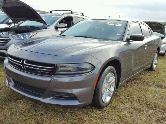 2C3CDXBG7GH103317 - 2016 DODGE CHARGER SE CHARCOAL photo 2