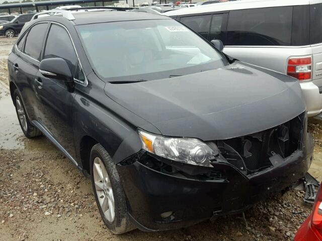 2T2ZK1BA3AC017732 - 2010 LEXUS RX 350 BLACK photo 1