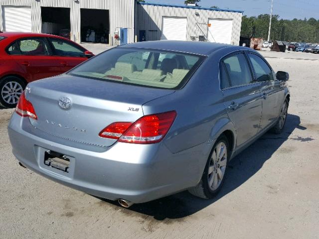 4T1BK36B47U204246 - 2007 TOYOTA AVALON XL BLUE photo 4