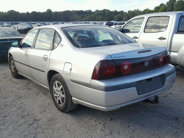 2G1WF55E319279020 - 2001 CHEVROLET IMPALA SILVER photo 3