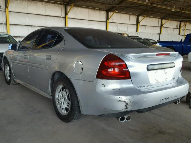 2G2WP542241361937 - 2004 PONTIAC GRAND PRIX Сріблястий фото 3