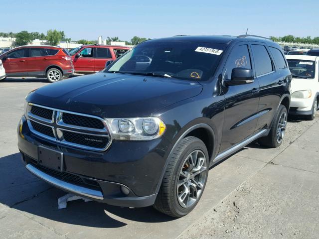 1C4SDJDT0CC148188 - 2012 DODGE DURANGO CR BLACK photo 2