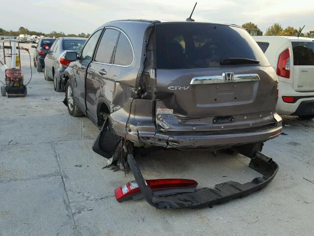 5J6RE3H71AL003379 - 2010 HONDA CR-V EXL GRAY photo 3