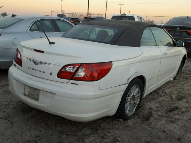 1C3LC55R08N573475 - 2008 CHRYSLER SEBRING WHITE photo 4