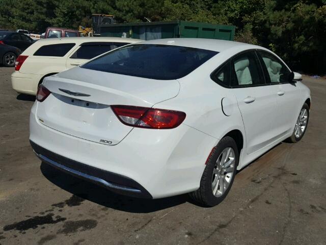 1C3CCCAB3FN660930 - 2015 CHRYSLER 200 LIMITE WHITE photo 4