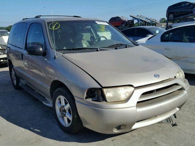 4N2ZN17T31D831255 - 2001 NISSAN QUEST TAN photo 1