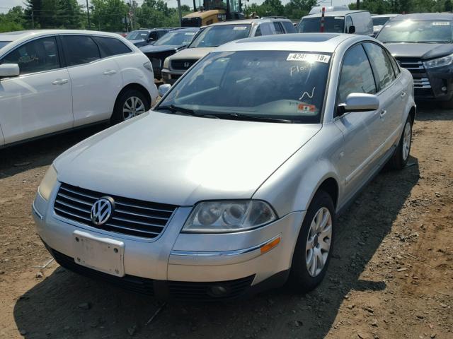 WVWPD63B22P432554 - 2002 VOLKSWAGEN PASSAT GLS GRAY photo 2