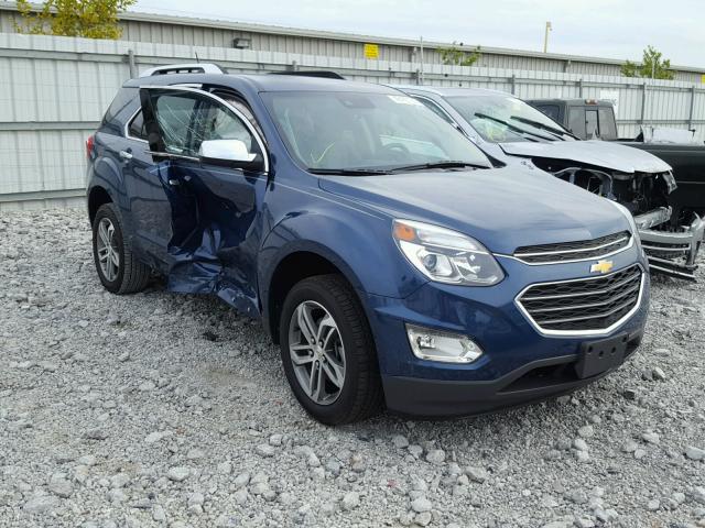 2GNALDEK1H6203406 - 2017 CHEVROLET EQUINOX PR BLUE photo 1