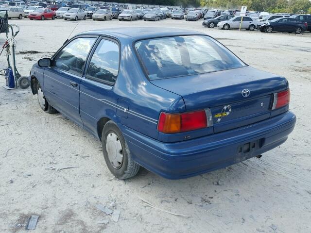 JT2EL43B0N0206212 - 1992 TOYOTA TERCEL DEL BLUE photo 3