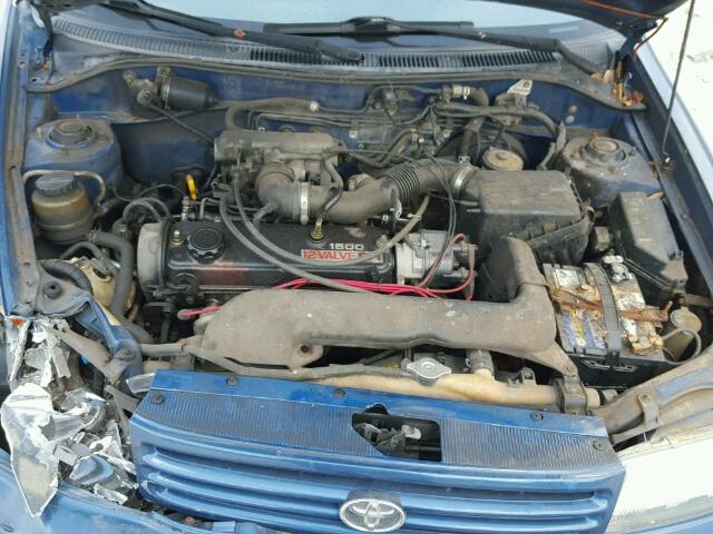 JT2EL43B0N0206212 - 1992 TOYOTA TERCEL DEL BLUE photo 7