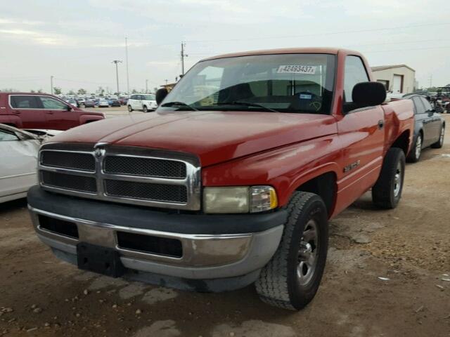 1B7HC16XX1S351816 - 2001 DODGE RAM 1500 RED photo 2