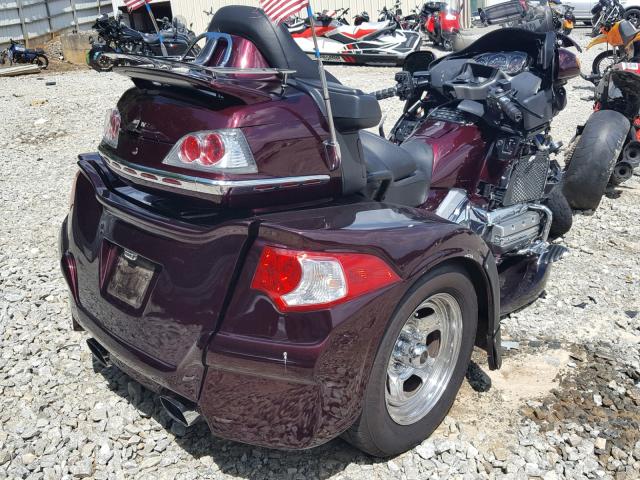 1HFSC47FX8A702467 - 2008 HONDA GL1800 BURGUNDY photo 4